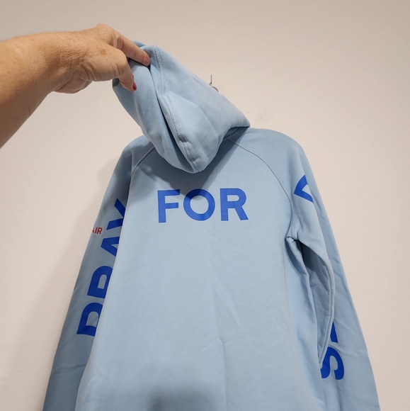 G/Fore Pray For Birdies Hoodie Sweatshirt Baja Womens Golf GFore Lt. Blue L - Picture 8 of 16